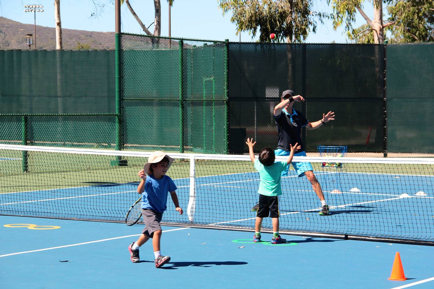 Playing Tennis with kids